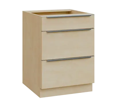 SIS - 6Z33 spodní skříňka, 3-zásuvková, 870x600x600, bříza světlá